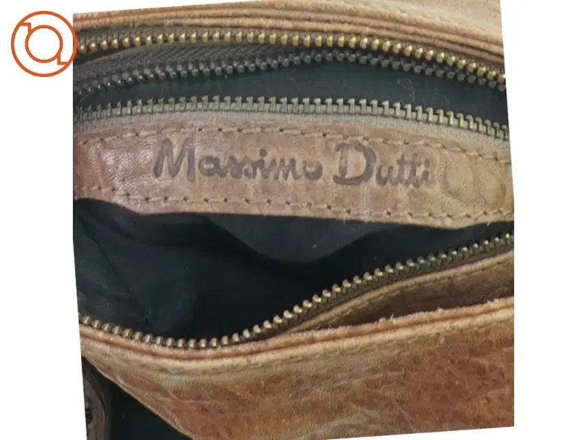 Jeg mistede min vej skrot manipulere Vintage Skulder taske i distressed Læder fra Massimo Dutti (str. 24 x 23  cm) | Slangerup - GulogGratis.dk