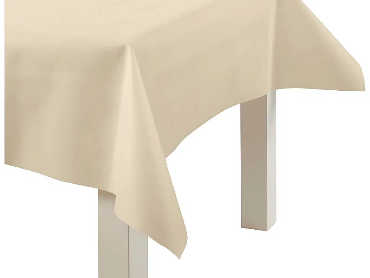 Billede 1 - Lys Gul Imiteret Stof Dug - 10m x 125cm