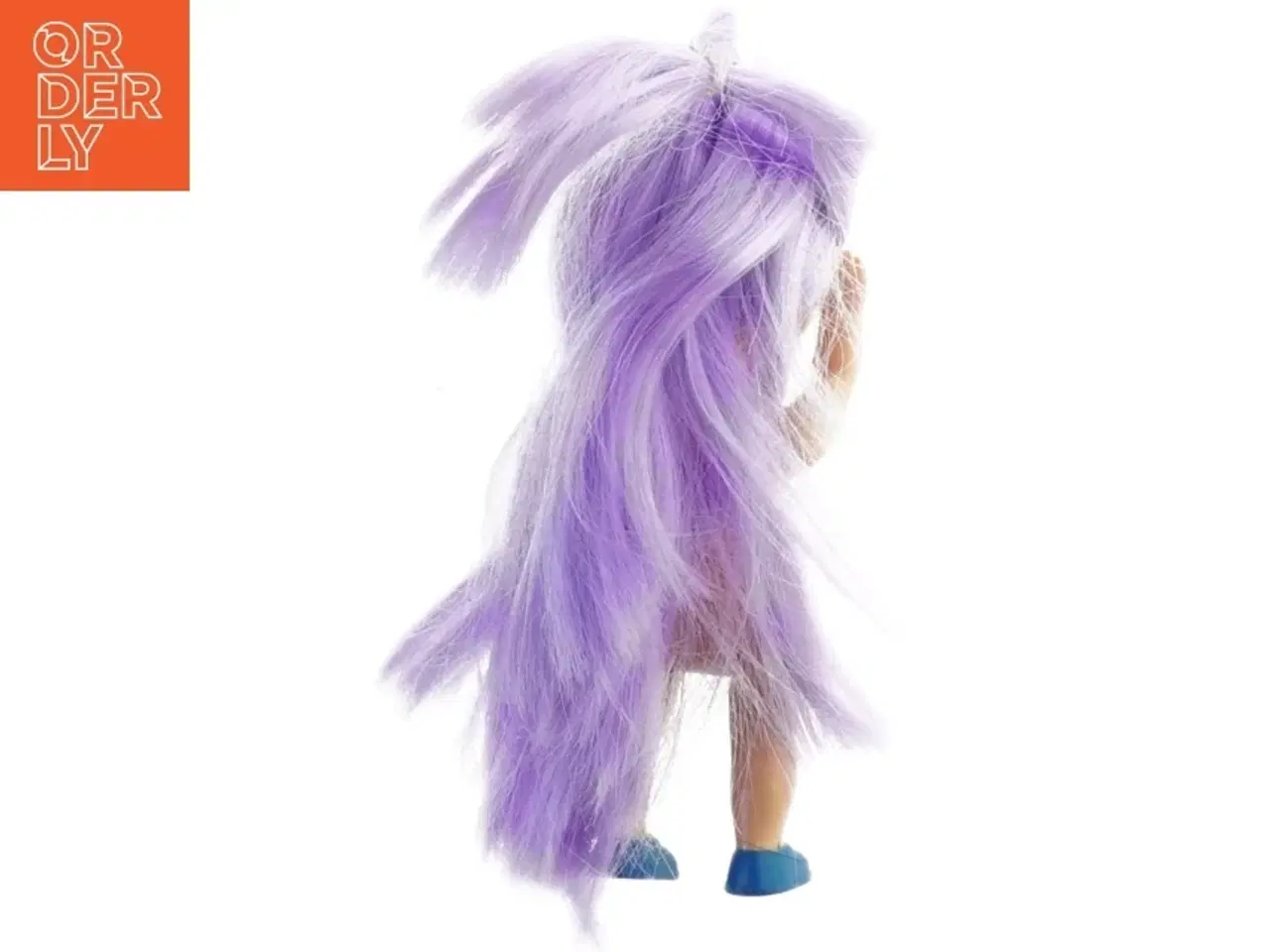 Billede 2 - Lille dukke med lilla hår fra Barbie (str. 11 cm)