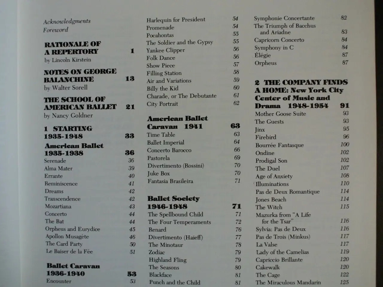 Billede 2 - repertory in review 40 years ofthe new york ballet