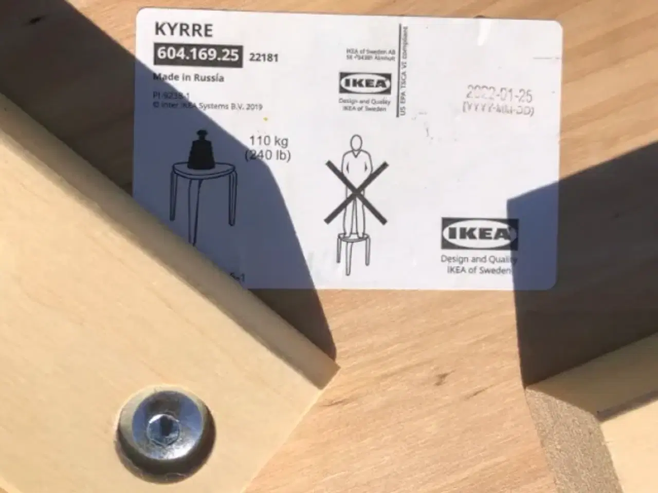 Billede 5 - Taburet fra Ikea kyrre