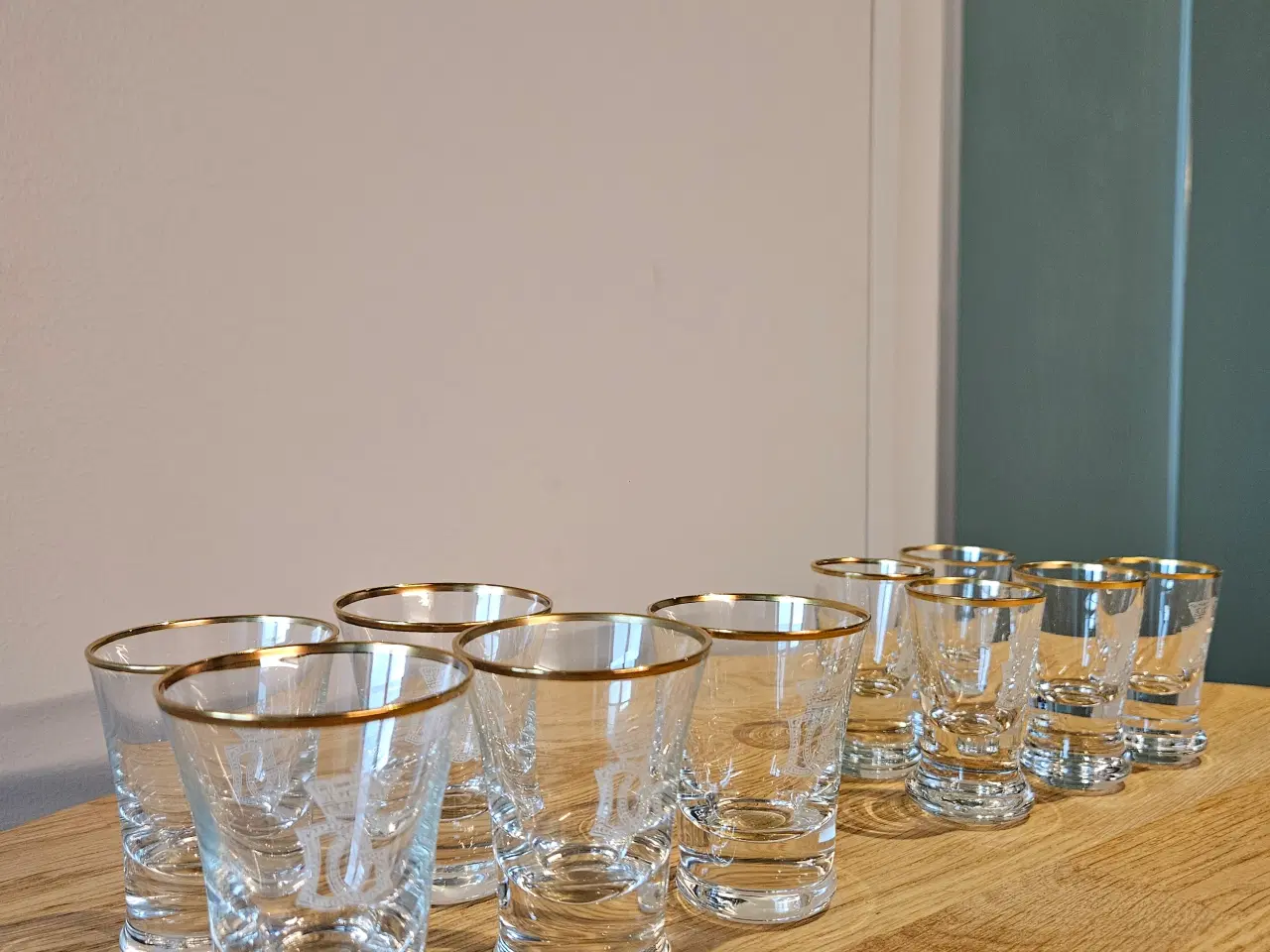 Billede 4 - Sjældent Vintage Glas-Sæt fra Dansk Militærhistori