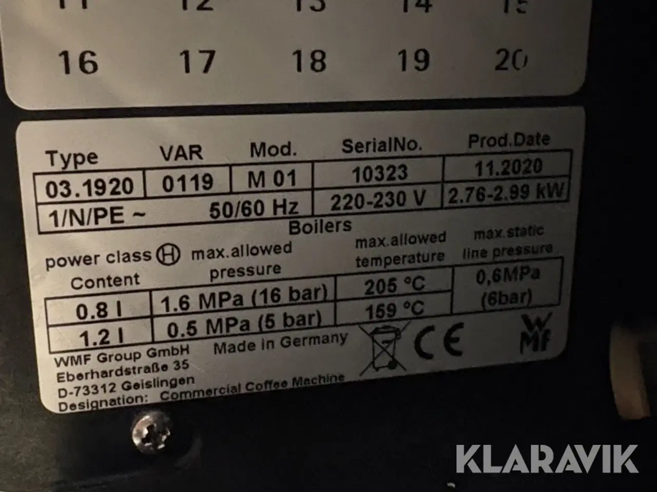 Billede 7 - Kaffemaskine WMF 1500+