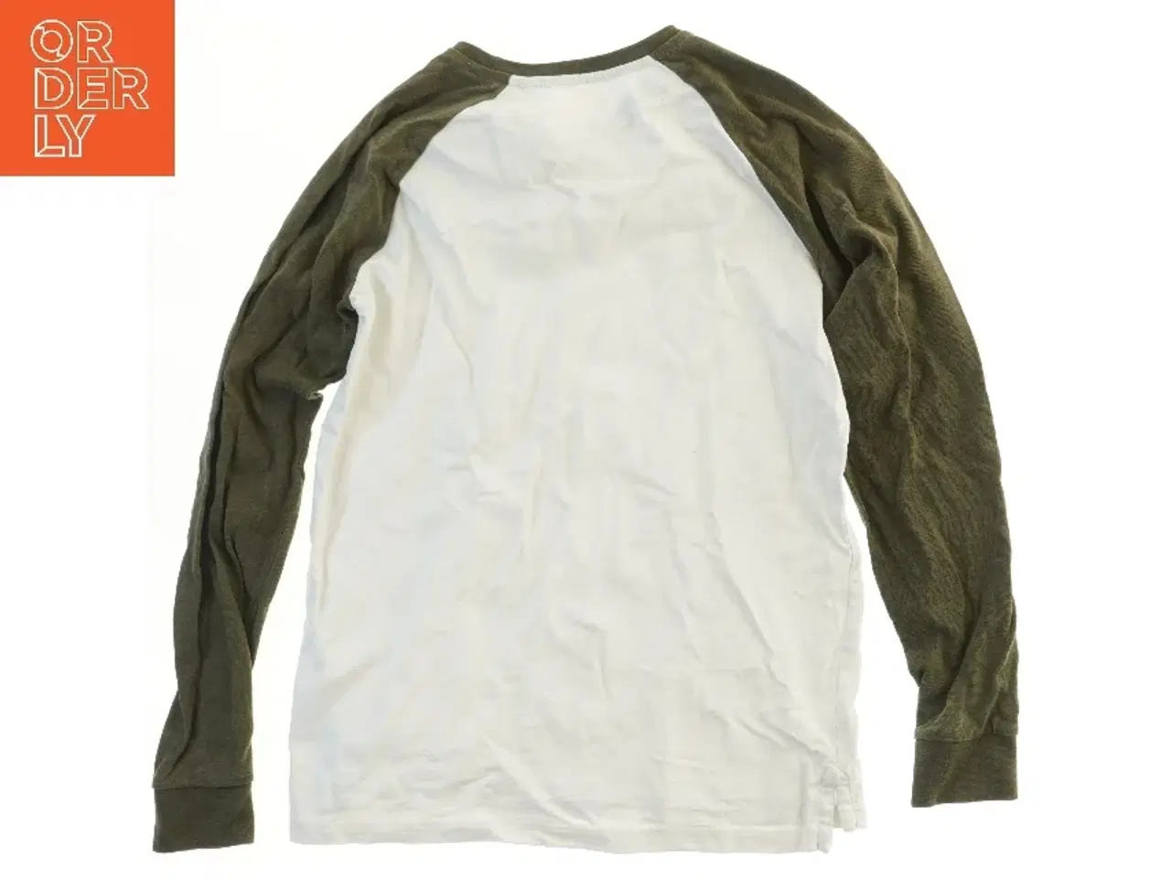 Billede 2 - Langærmet T-shirt med kontrastærmer fra Next (str. 164)