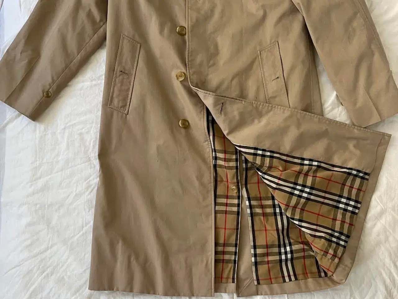 Billede 7 - BURBERRY Trench coat, vintage, velholdt. Str. M/ L