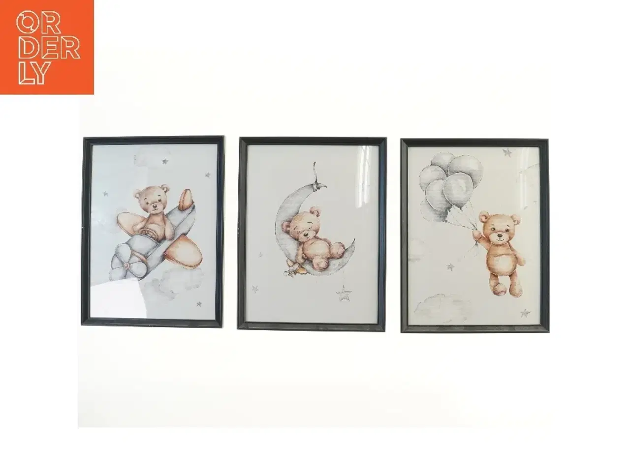 Billede 3 - Børneplakater med bjørne fra IKEA (str. 42x32,5 cm)