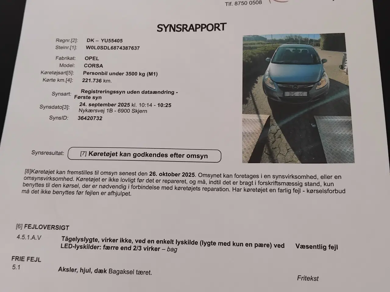 Billede 8 - Opel Corsa 1,4 en ejers bil