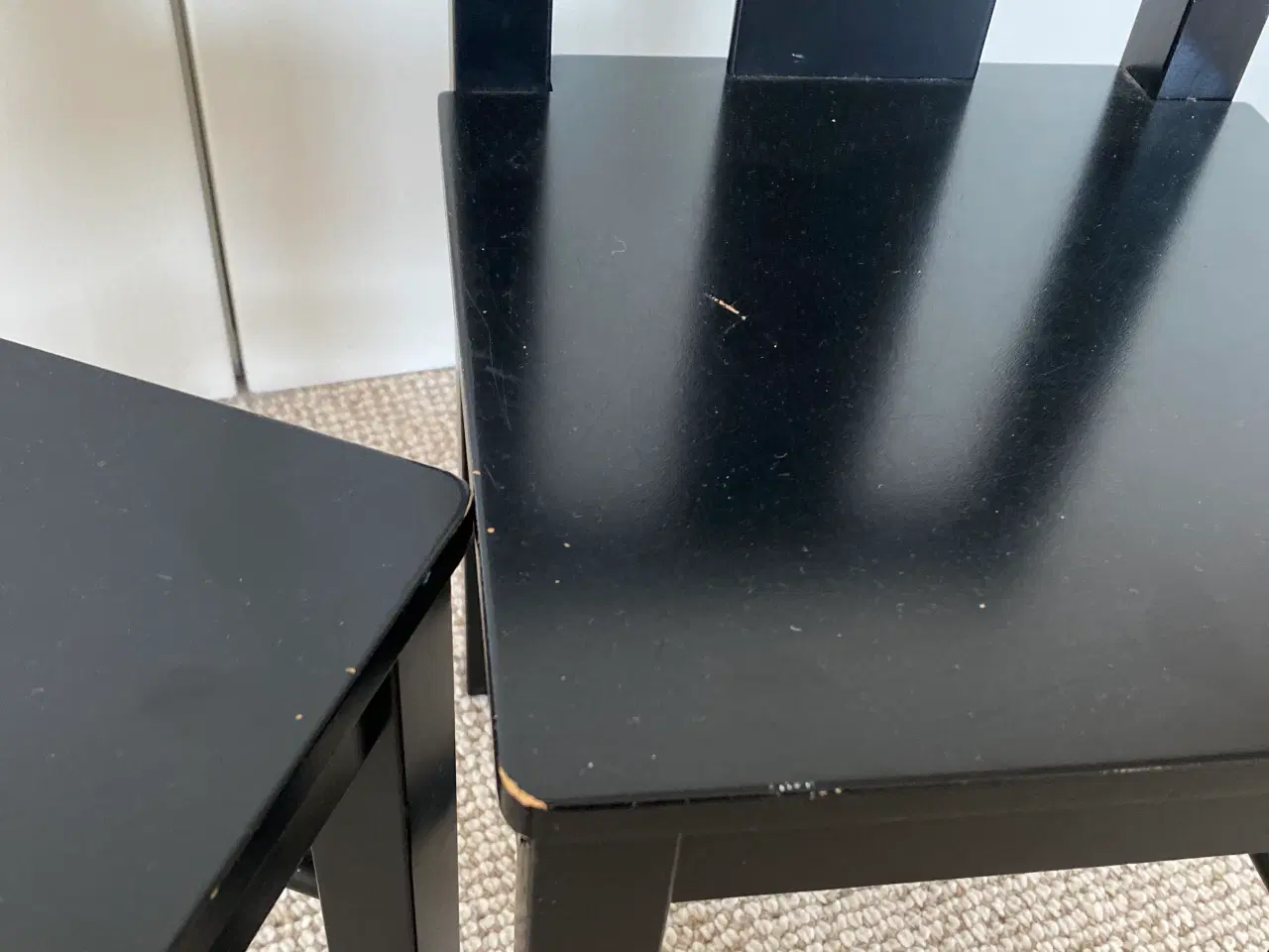 Billede 4 - 2 stk Ikea børnestole Kritter i sort træ