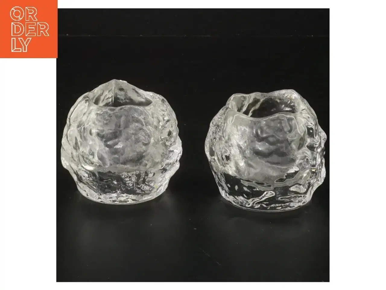 Billede 1 - Glas fyrfadsstager (str. 6,5 cm)