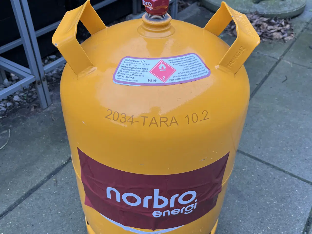 Billede 1 - Fuld plomberet 11 kg gasflaske 