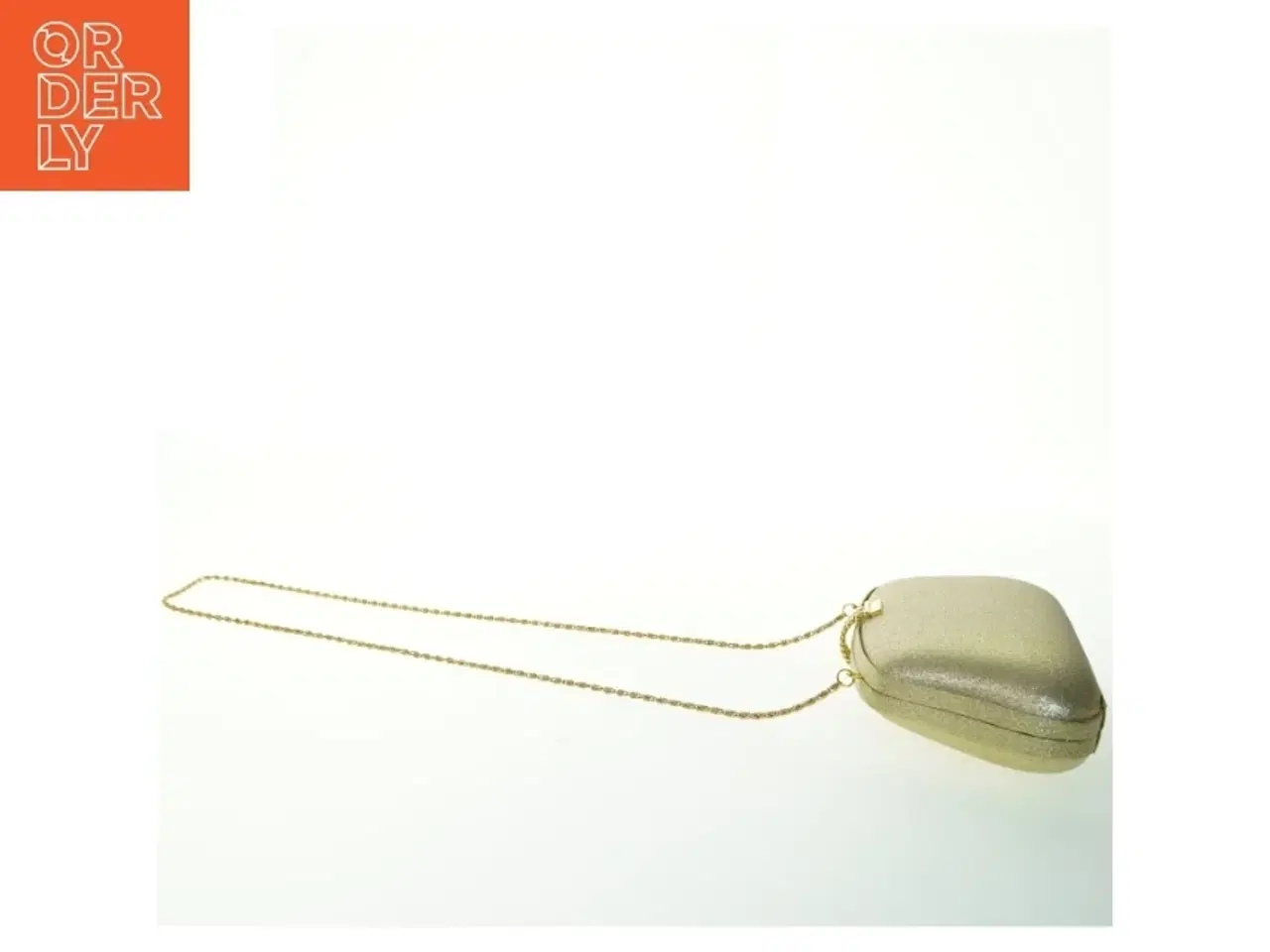 Billede 2 - Gylden aften clutch med kæde (str. 20x13 cm)