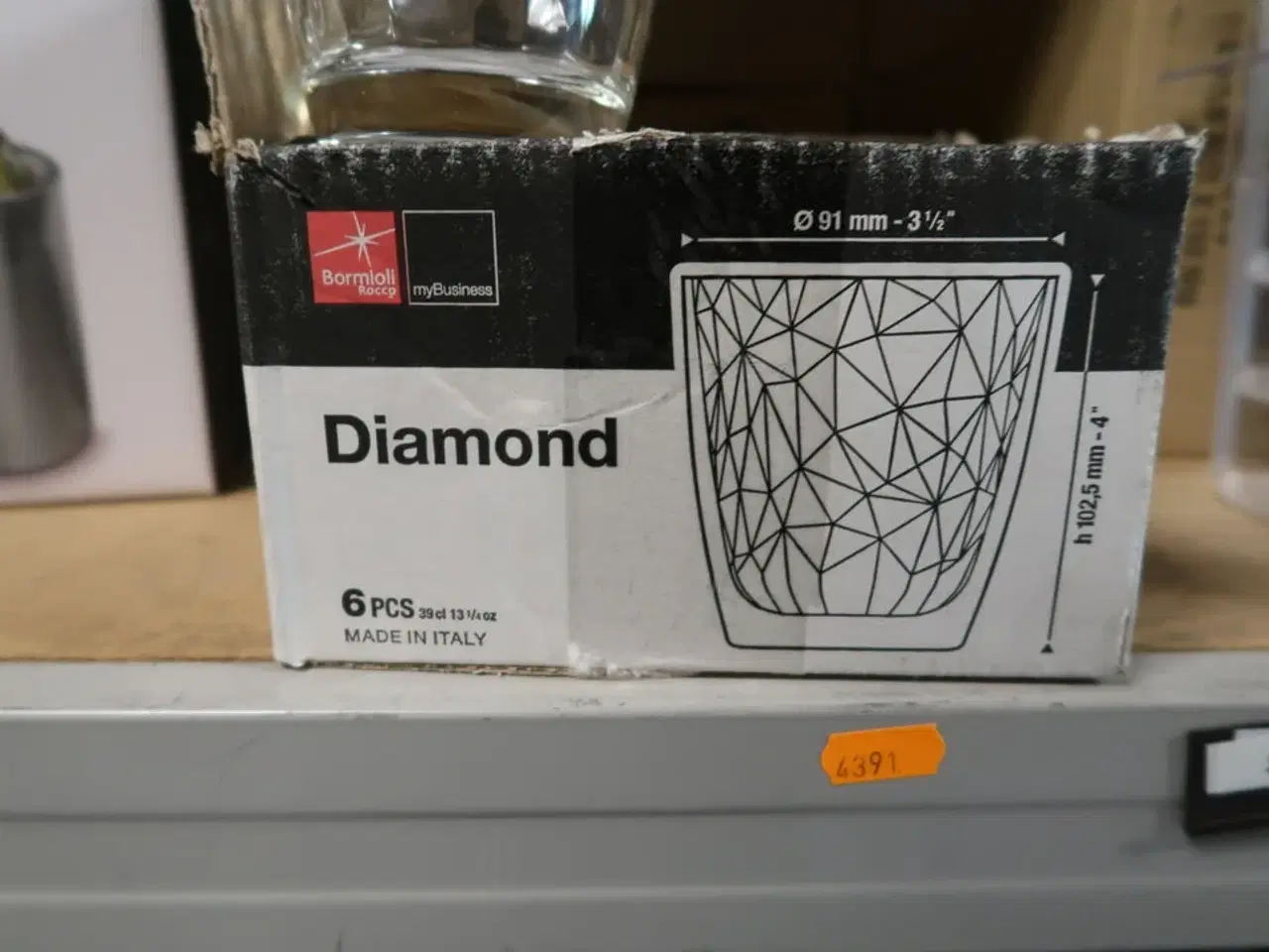 Billede 4 - 6 stk. vandglas BORMIOLI ROCCO Diamond