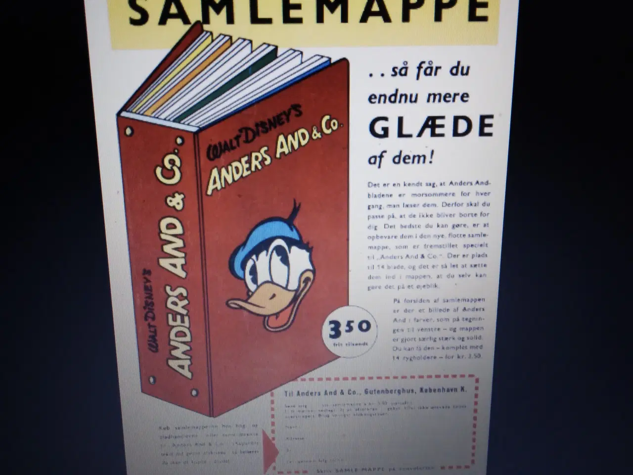 Billede 1 - Samlemappe til Anders And blade