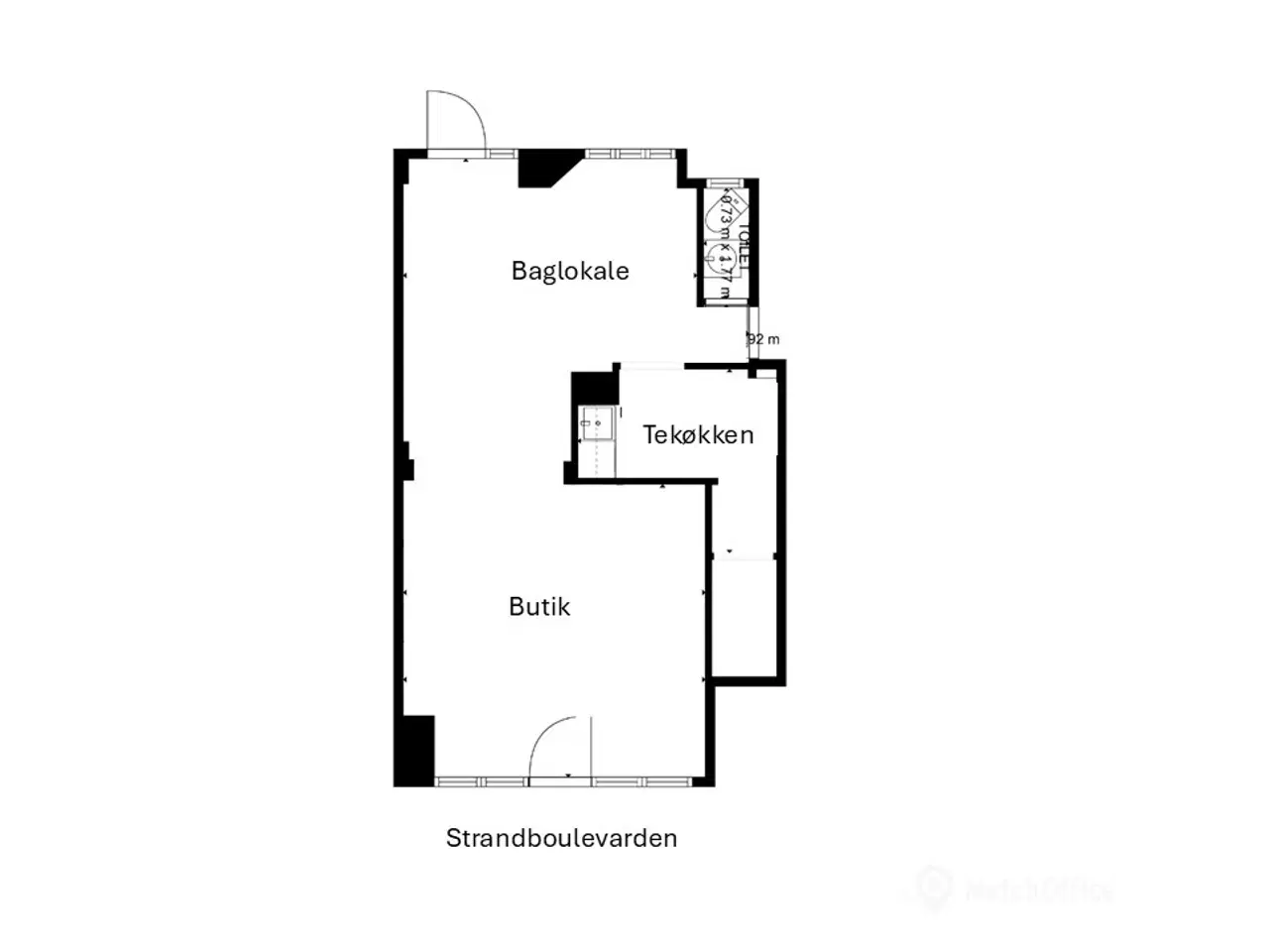 Billede 13 - Butik. showroom, klinik eller lignende på 72 m² med stor synlighed - 3 måneders lejefrihed ved indflytning