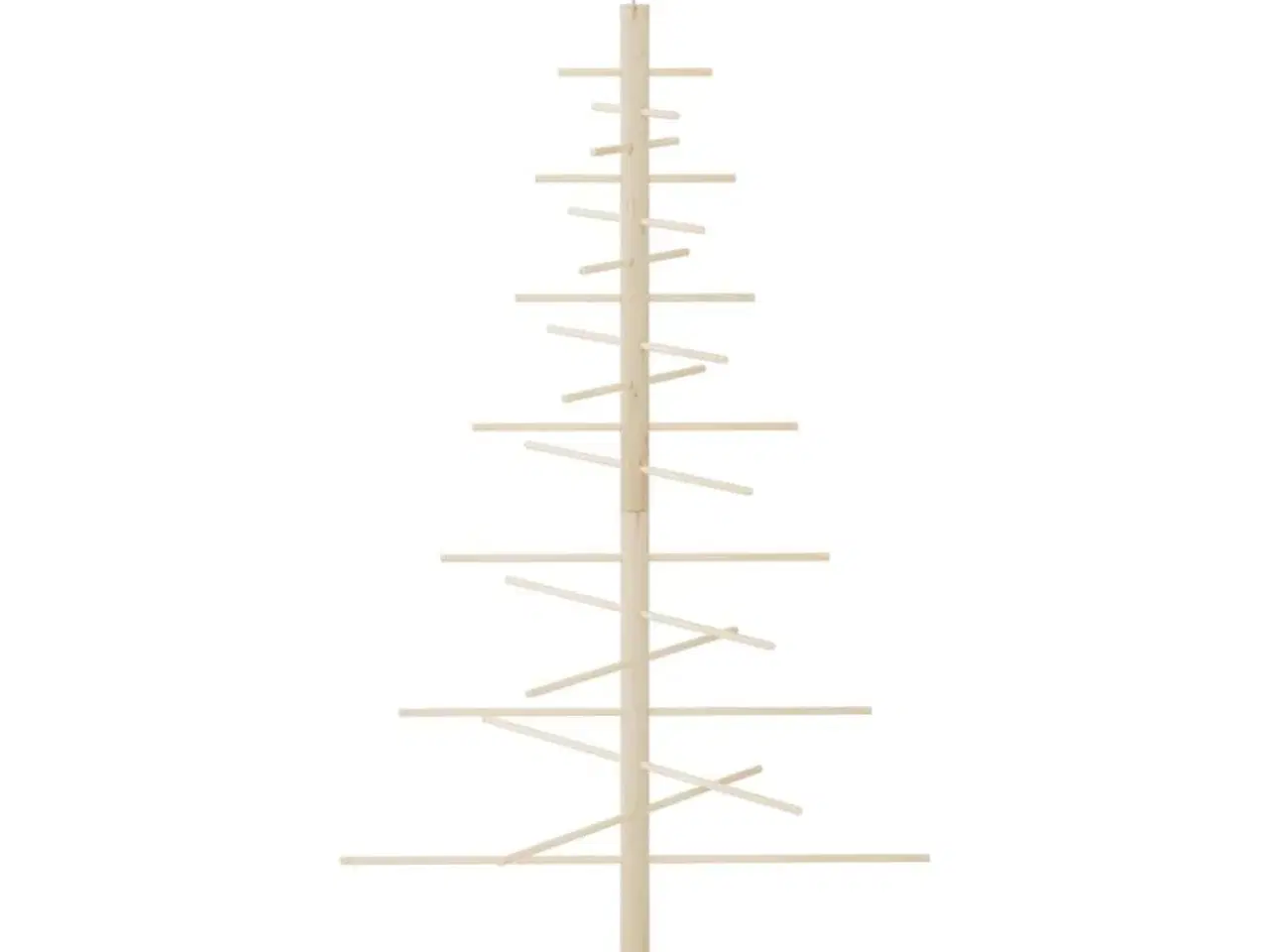 Billede 2 - Dekorativt juletræ 125 cm massivt fyrretræ