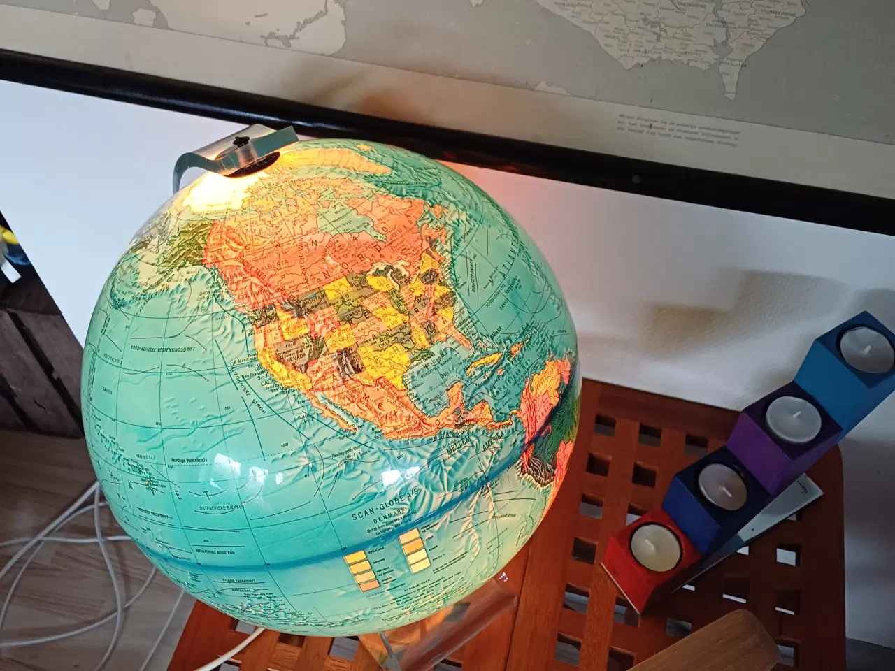 Billede 3 - Globus med lys 