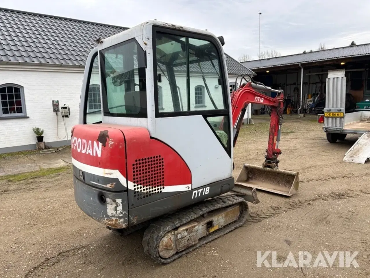 Billede 5 - Gravemaskine inkl trailer Impodan NT18