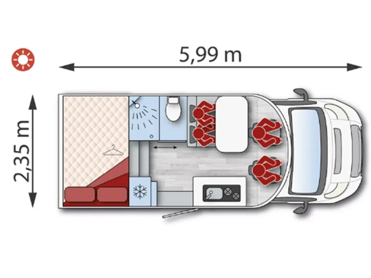 Billede 21 - 2023 - Ilusion   Ilusion XMK 590 Premium, flot lyst interiør, 180 Hk og 9 trins automatgear