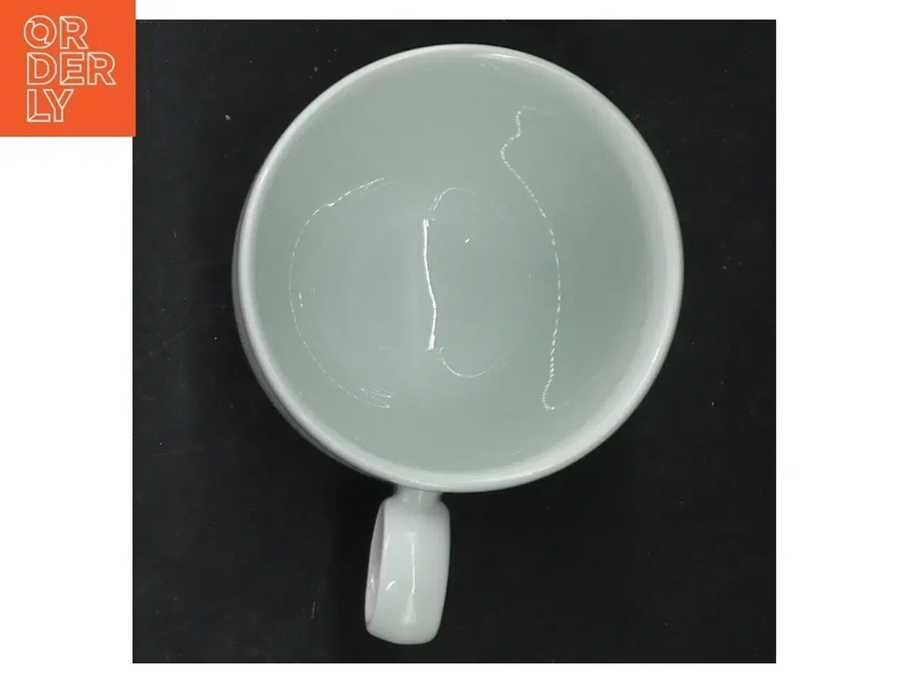 Billede 7 - Sæt af 2 hvid kaffekopper med underkopper fra Figgjo (str. 8 cm. 2 styk)