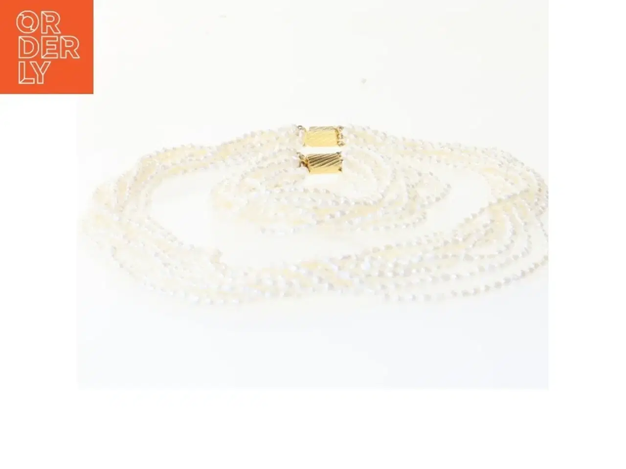 Billede 4 - Perlehalskæde samt armbånd fra Luperla (str. Halskæde, 50 cm, armbånd 24 cm)
