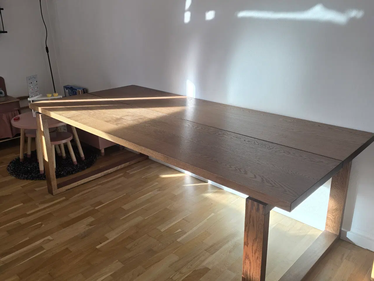 Billede 3 - Spisebord Massiv Eg Røget 100x220cm
