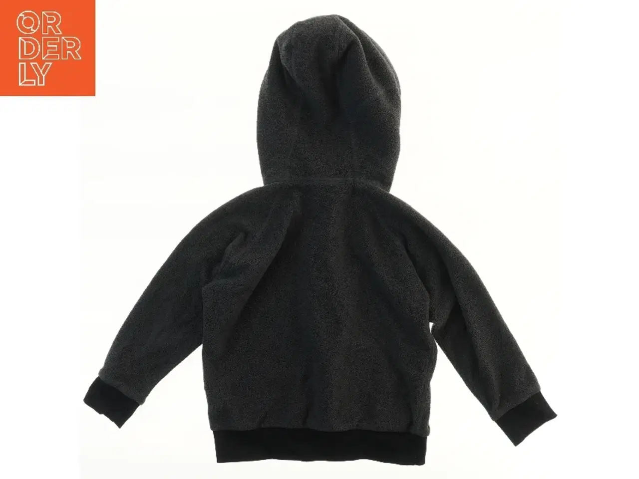 Billede 2 - Sort fleece hættetrøje med lynlås fra Cintamani (str. 104)