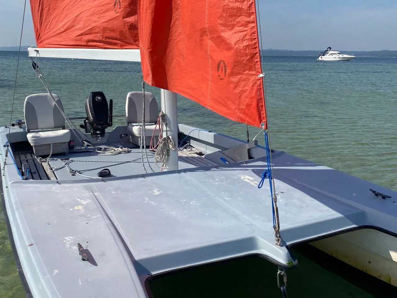 Billede 2 - Katamaran 17` 3 sejl,motor,ophalervogn