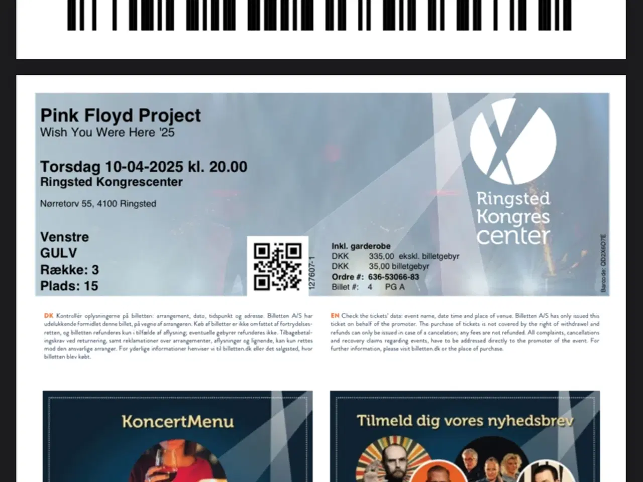 Billede 1 - Pink Floyd Projekt Ringsted 10.4.25