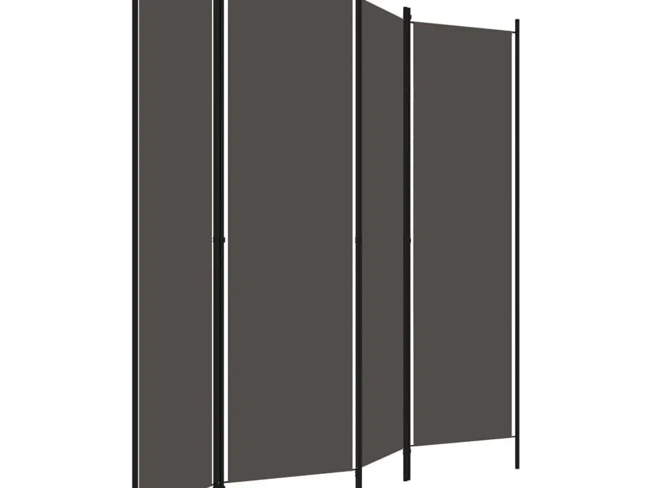 Billede 3 - 4-panels rumdeler 200 x 180 cm antracitgrå