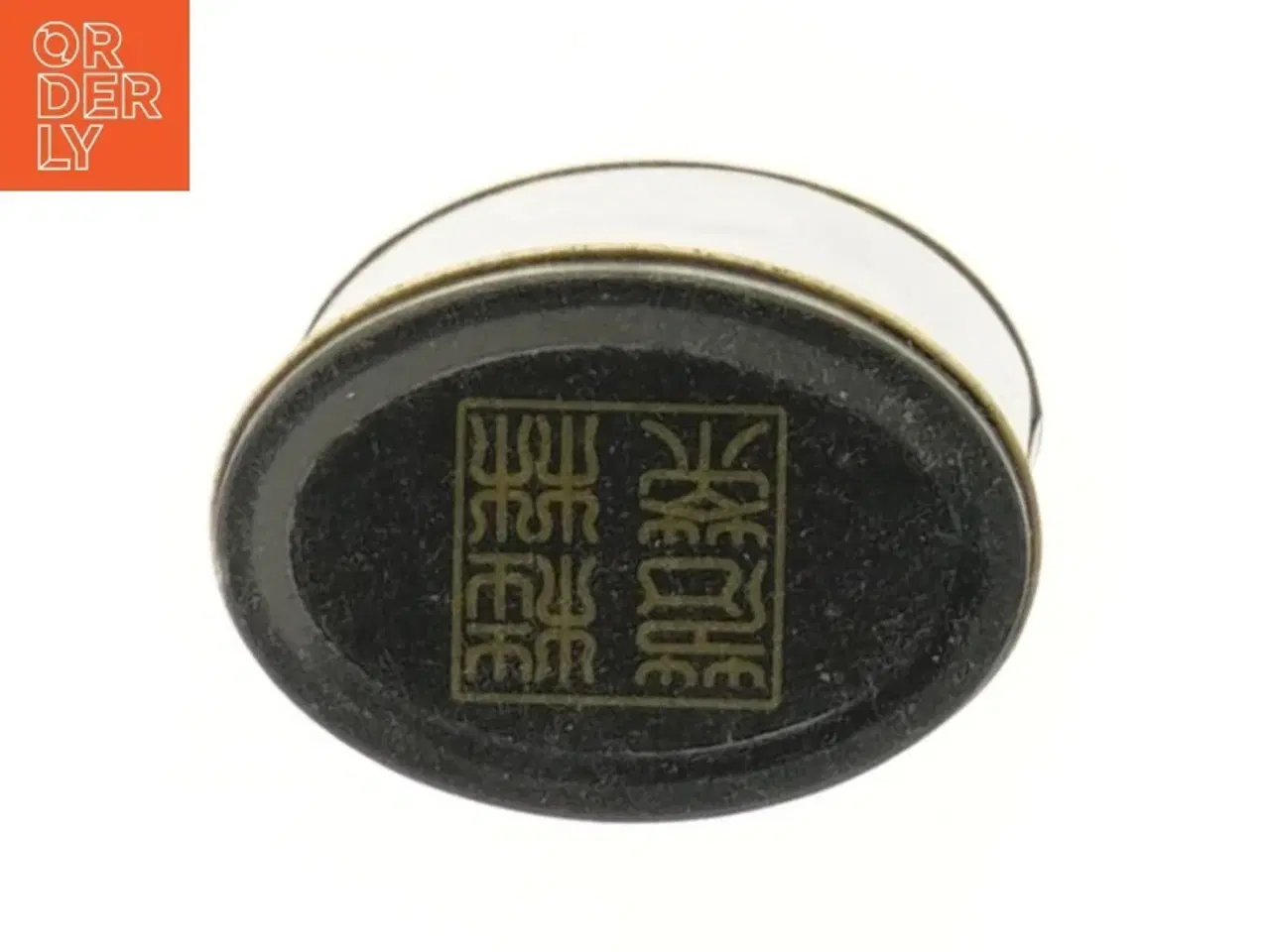 Billede 5 - Te dåse med kinesisk dekor (str. 12x8 cm)