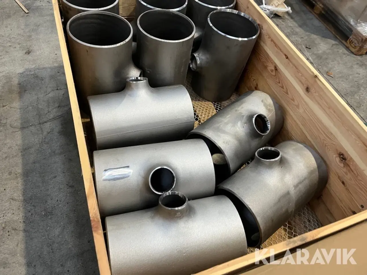 Billede 8 - Svejsetee 219,1x6,3-76,1x2,9mm P235GH - 2 paller