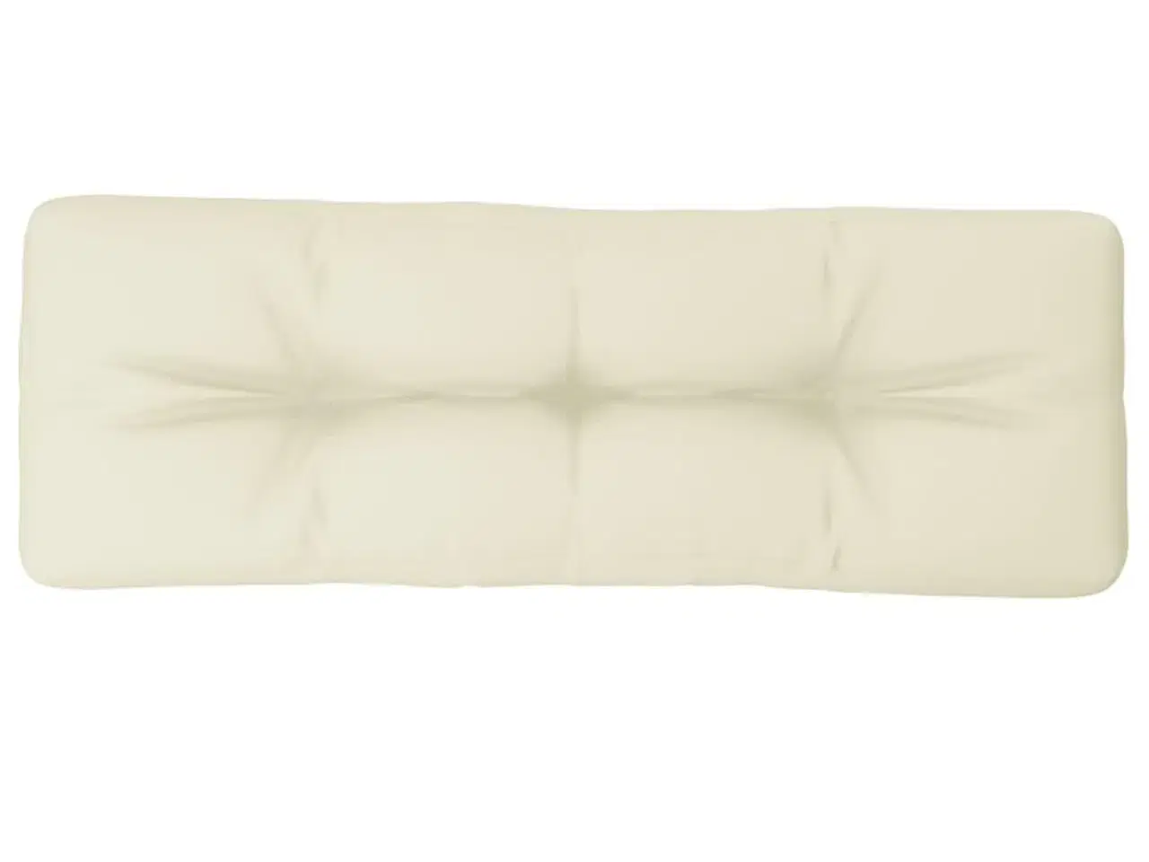 Billede 2 - Pallehynde 120x40x12 cm stof cremehvid