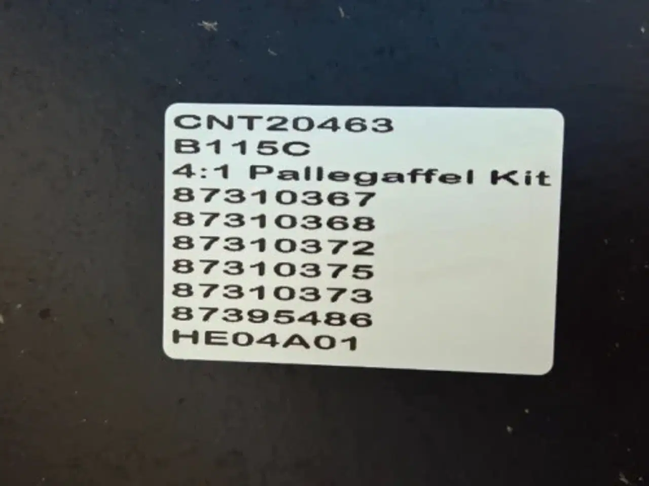 Billede 18 - New Holland B115C Pallegafler Kit 87310367
