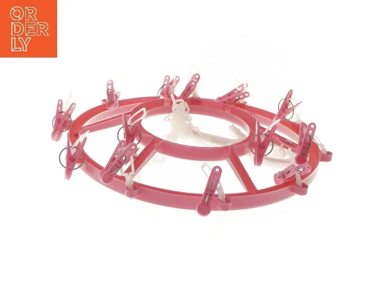 Billede 4 - Rund tørrestativ med plastklemmer (str. Ø 28 cm)