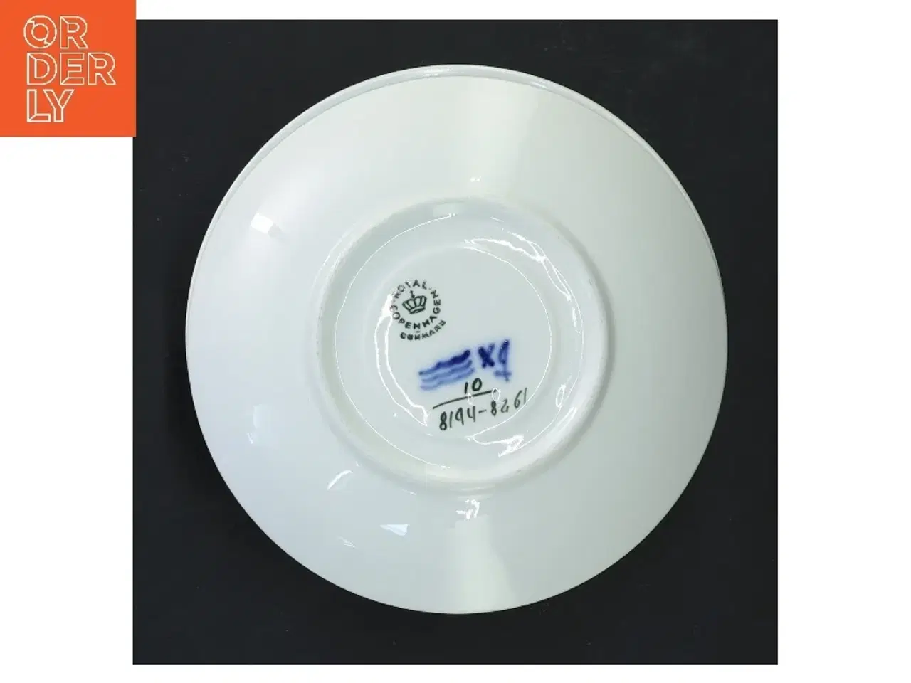 Billede 3 - 6 Royal Copenhagen tallerkener, med blå blomst motiv (str. 6 stk Ø 15 cm) fra Royal Copenhagen