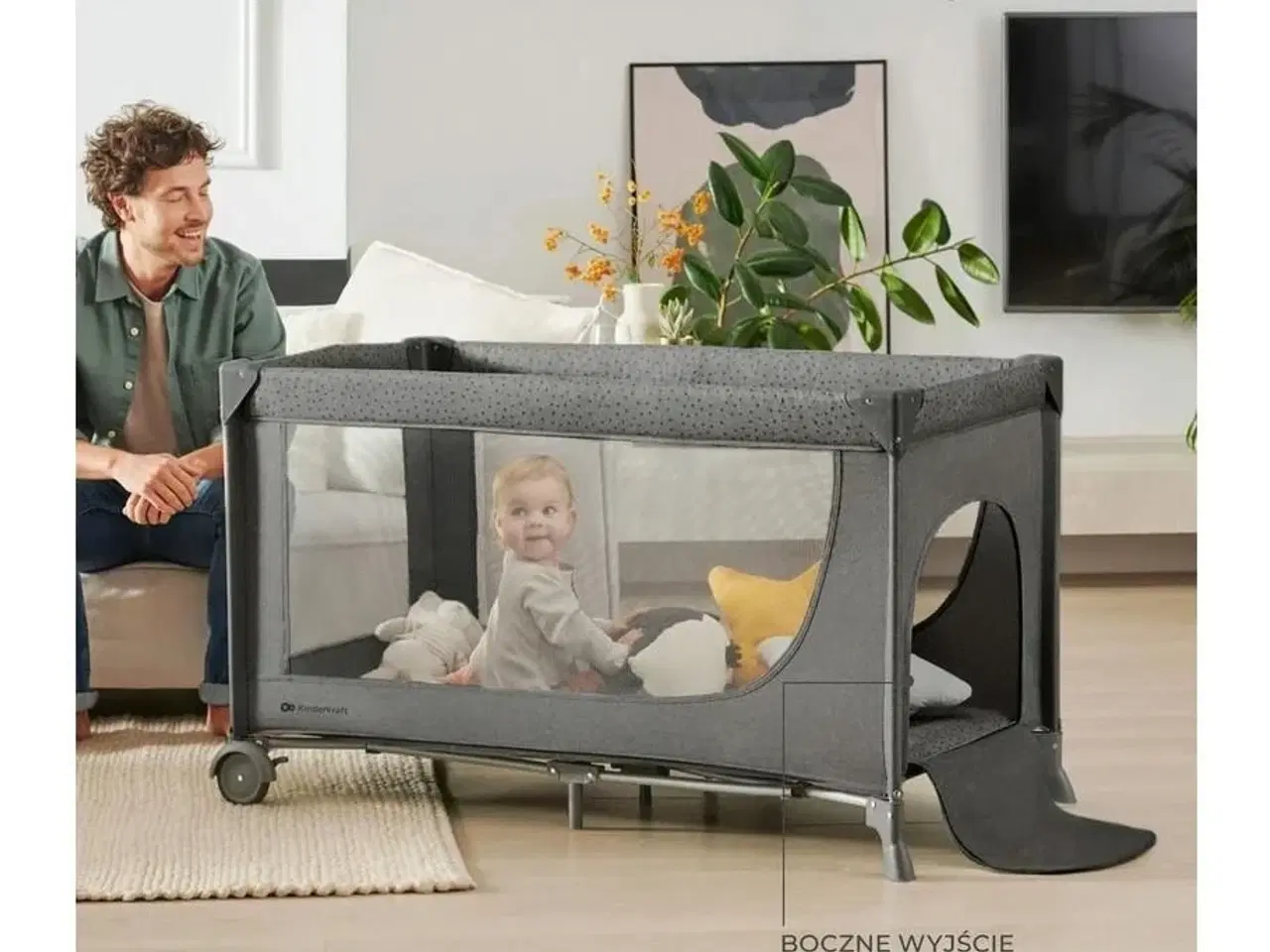 Billede 5 - Rejseseng – Kinderkraft Joy 2, beige