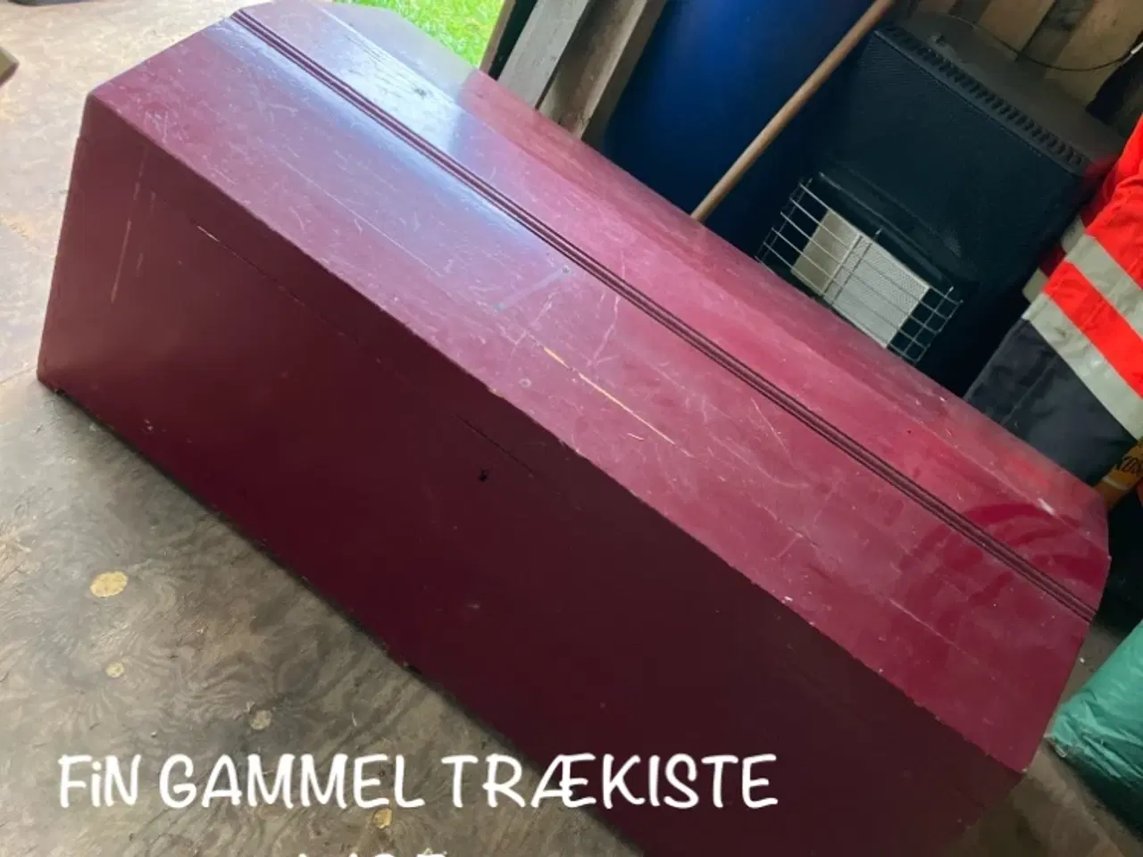 Billede 1 - Fin stor træ kiste