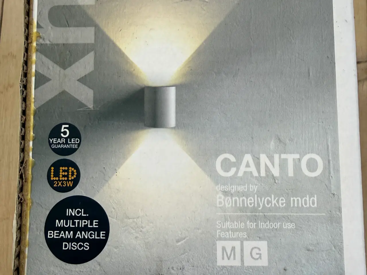 Billede 4 - Nordlux Canto LED udendørs væglampe, hvid