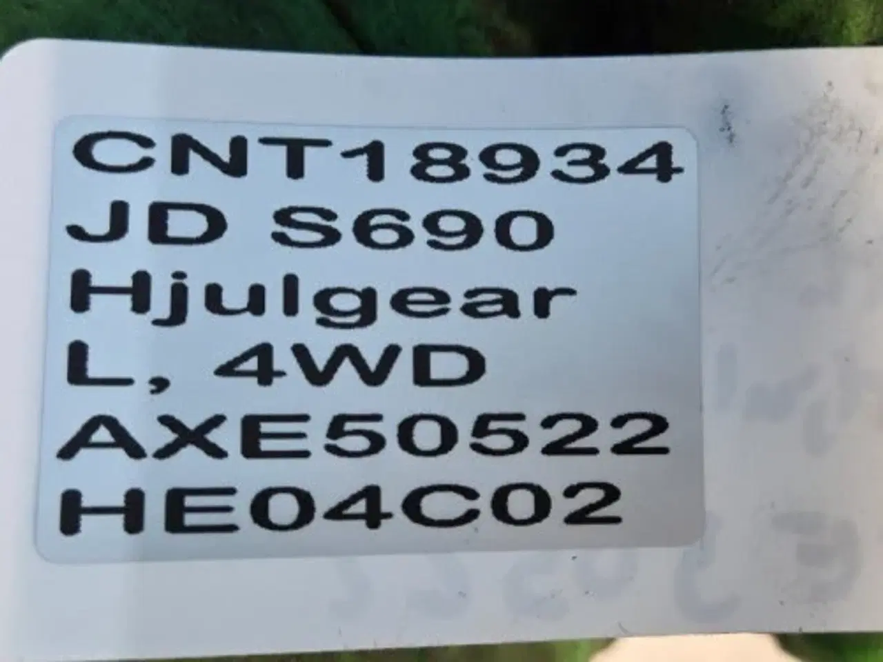 Billede 17 - John Deere S690 Hjulgear L.  AXE50522