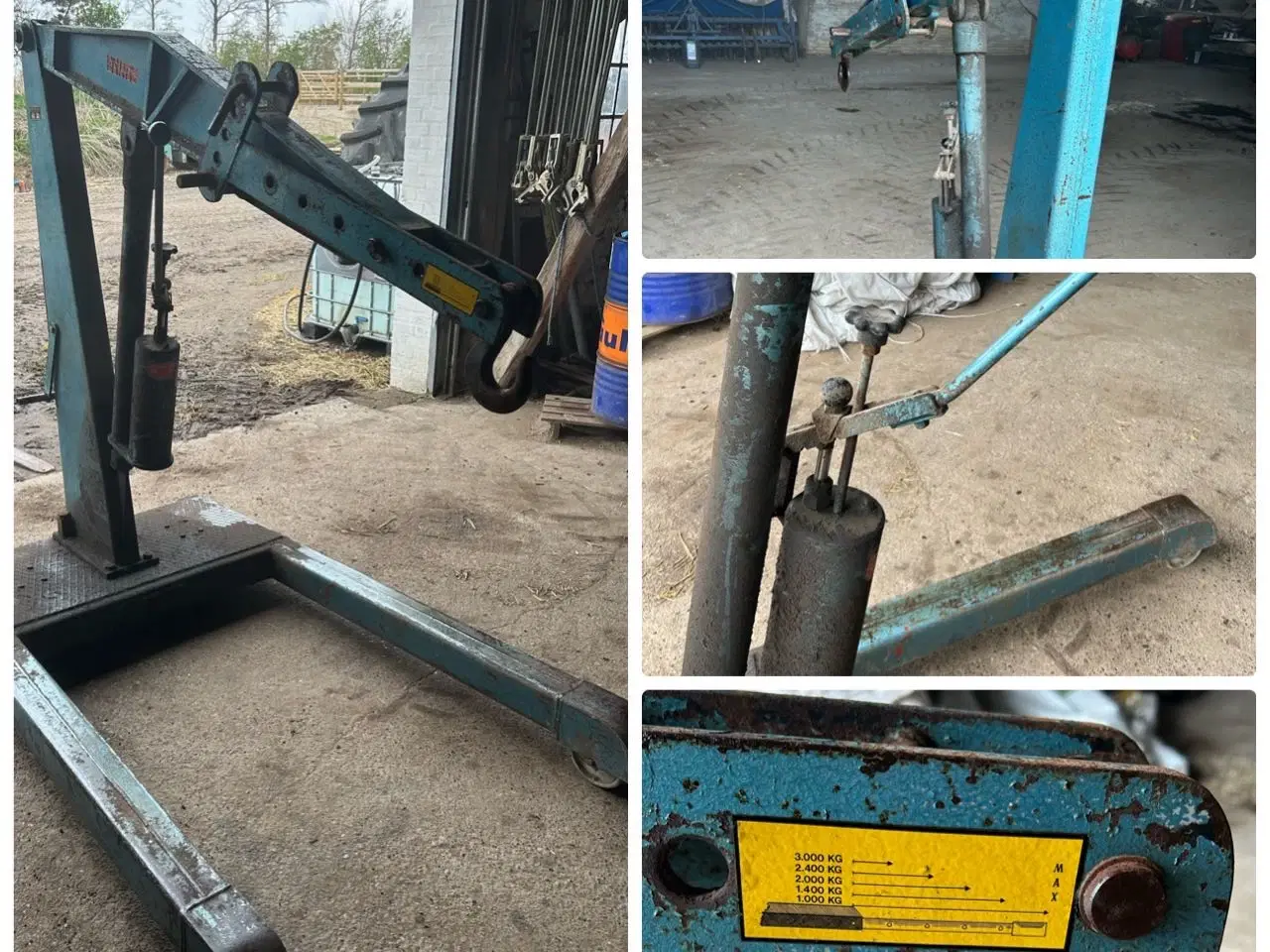 Billede 1 - Giraf kran 3000kg - jessing crane 