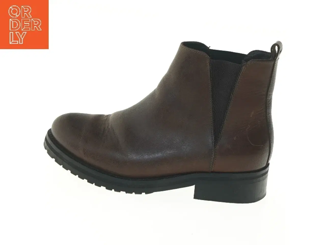 Billede 1 - Brune læderstøvler størrelse 38 fra Royal Republio (str. 38 )