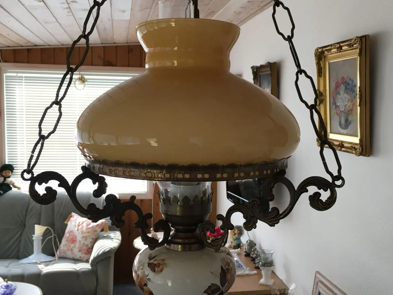Billede 1 - Lampe ala petroleumslampe 