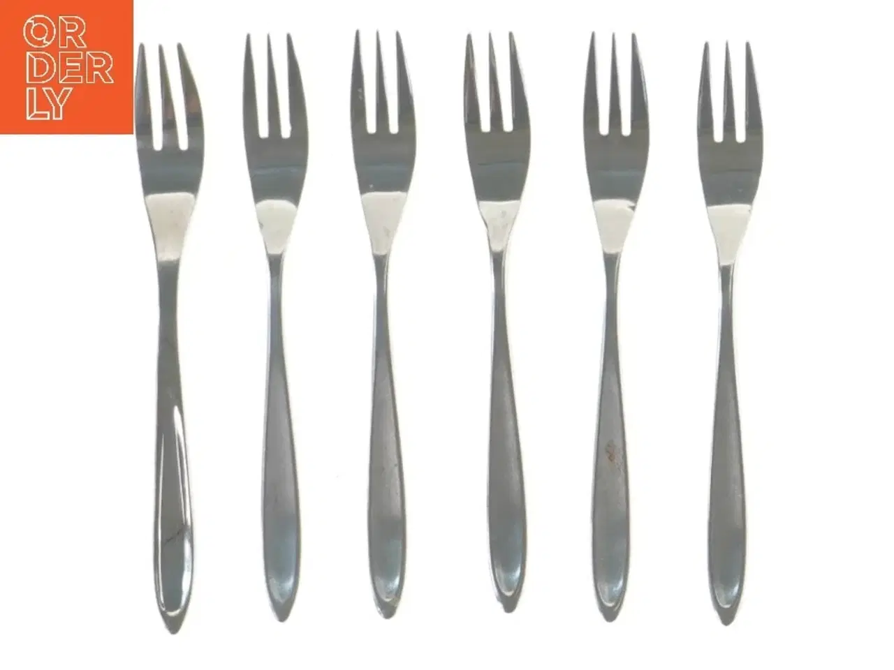 Billede 1 - Sæt med 6 dessertgafler fra Bjerregaard (str. 6 styk, 15 cm)