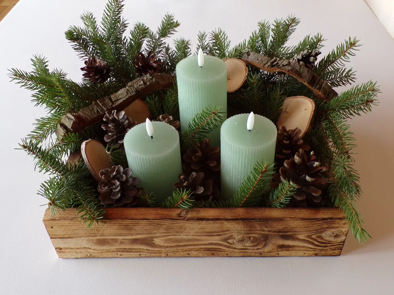 Billede 8 - Ny trækasse / træbakke  Råt fyrretræ 25 x 35 cm