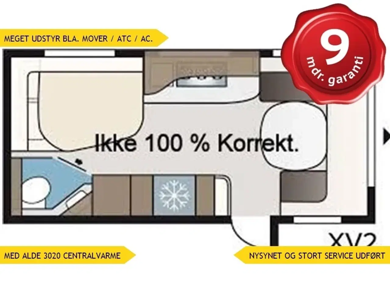 Billede 1 - 2014 - Kabe Smaragd XL KS   MEGET UDSTYR BLA. kompressor Køl/Frys – Dometic AC. - ATC.