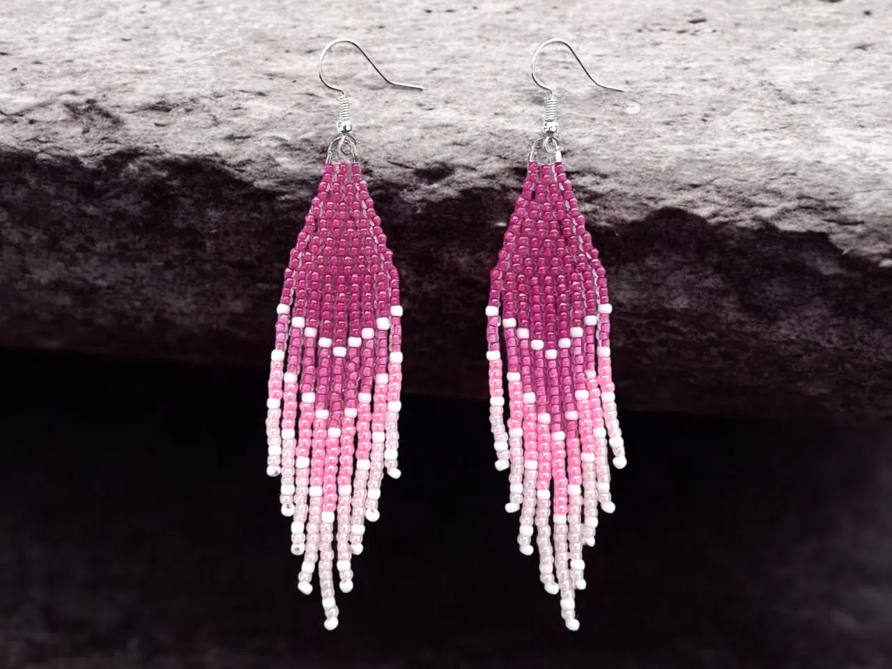 Billede 1 - Grønlandske øreringe, håndlavede 