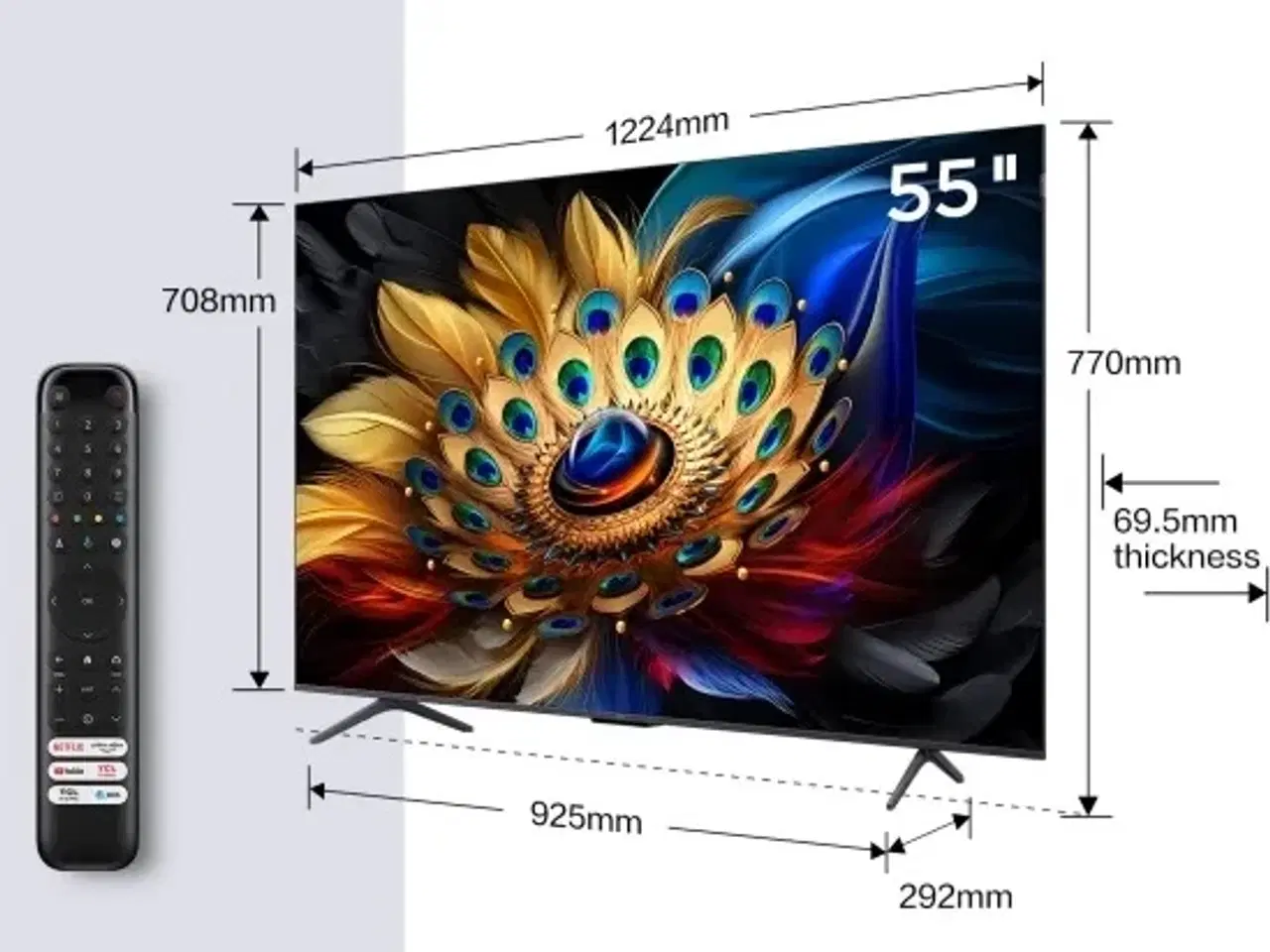 Billede 5 - TCL 55″ 4K QLED Smart-TV, næsten nyt