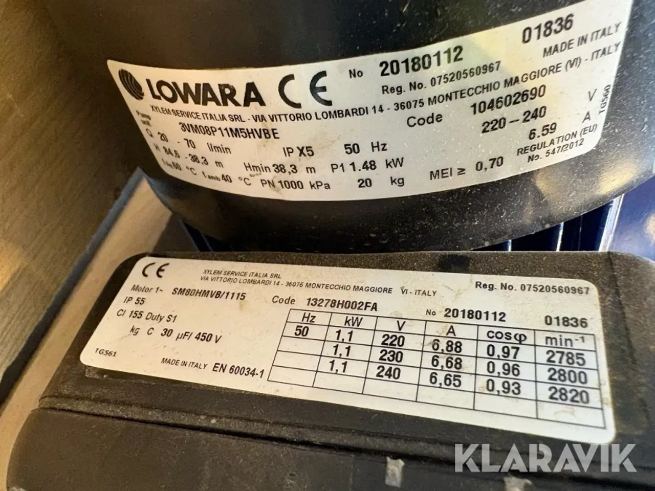 Billede 9 - Pumpe Lowara 20180112