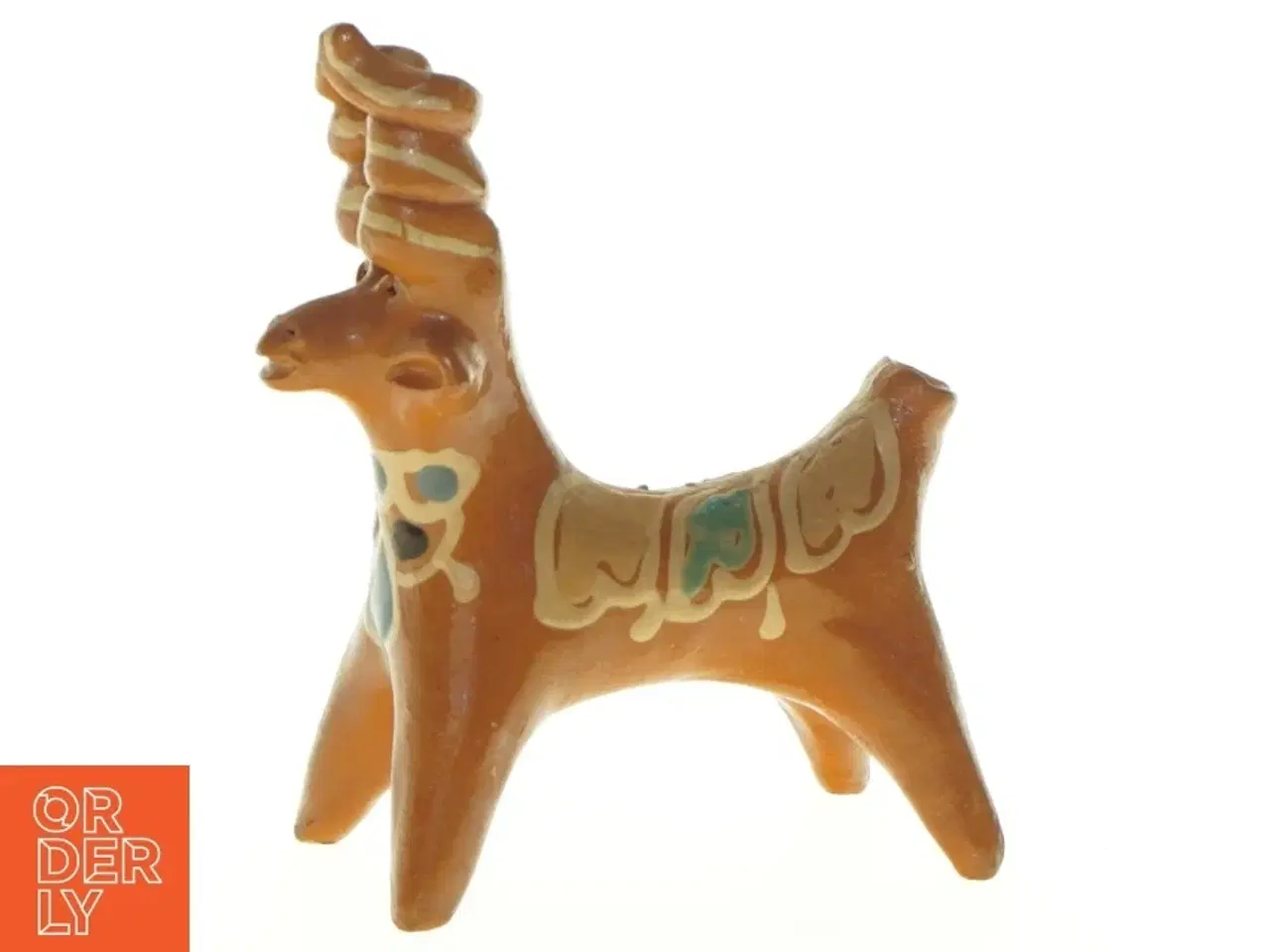 Billede 1 - Piv-i-røv Keramik figur Kudu Antilope Hjort (str. 10,5 x 13 cm)
