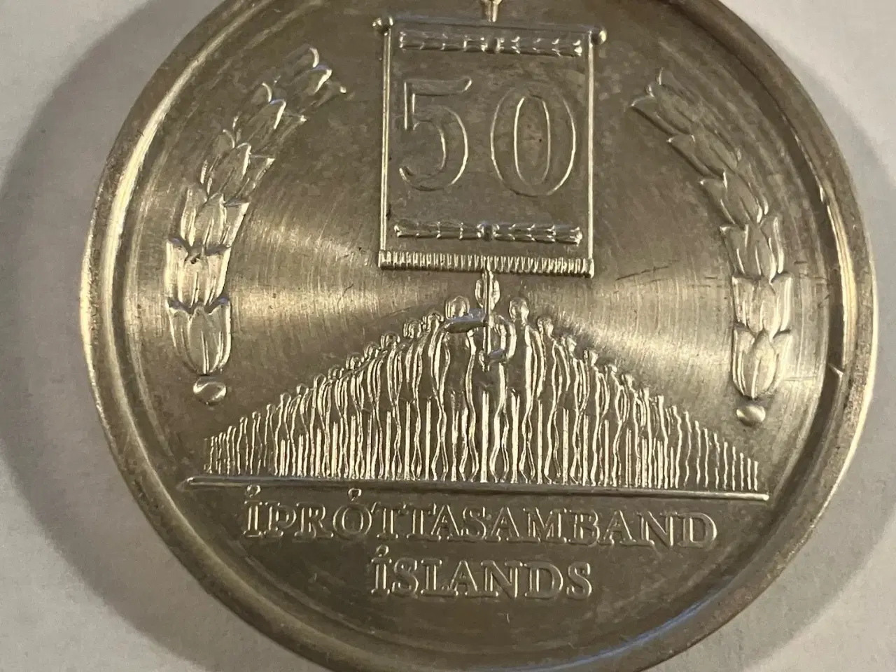 Billede 1 - 50 Iprottasamband Iceland 1970 Silver coin